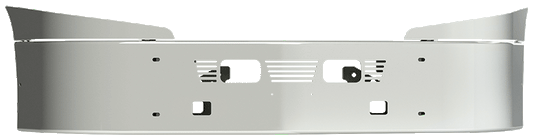 16" International LT Series Set Back Axle Bumper Fog, Mounting, Tow, And Slotted Vent Holes