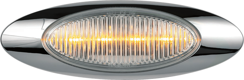 M1 Original Amber 4-LED Clear Lens With Chrome Bezel