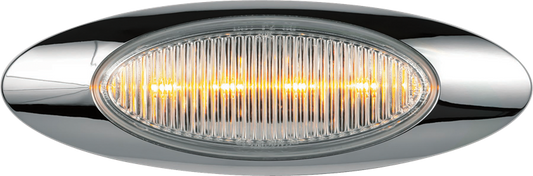 M1 Original Amber 4-LED Clear Lens With Chrome Bezel