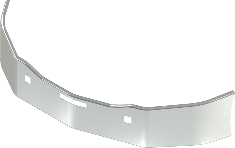 Kenworth Gen 2 T680 One-Piece Bumper Stainless Steel *