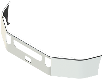 16"  Mack CXU 2008-2013 Anthem 2017 And Newer Chrome Bumper* (Brackets NOT Included)