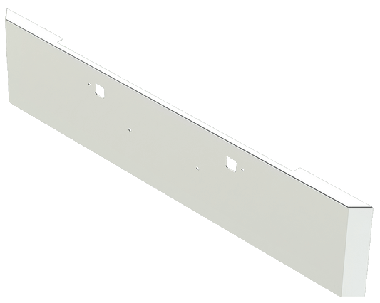 20" Miter End Peterbilt 379/378 With Two Watermelon Light Cutouts Tow/Bolt *