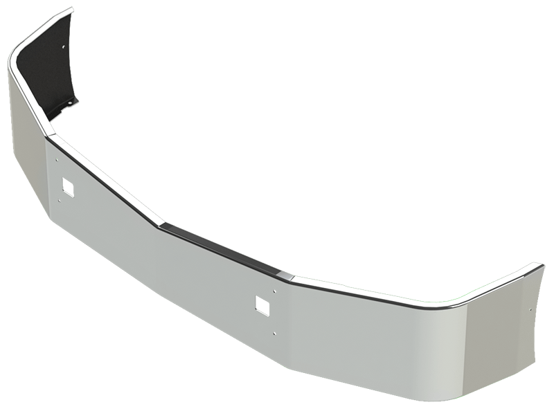 18" Peterbilt 579 Set Back Axle Bumper With Tow Holes and 15 3/4 light holes