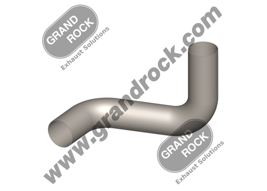 IN 9670 5" OD / OD Double Bend Single Exhaust Elbow Chrome