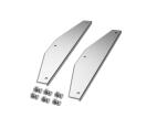 Bottom Mud Flap Weights 14" Stainless Steel  Includes Hardware (Pair)