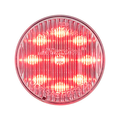 2" Clearance Marker - Red/Clear 9 LED