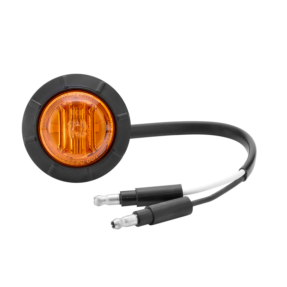 1 1/4" Amber Round P2Pc LED Light