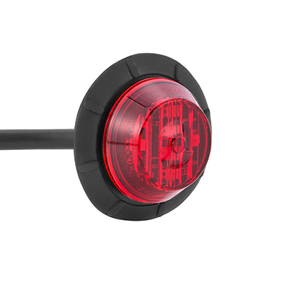 1.25" Round P2/P3/PC2 Clearance Marker Red, Wide Channel Grommet - Bulk Pack