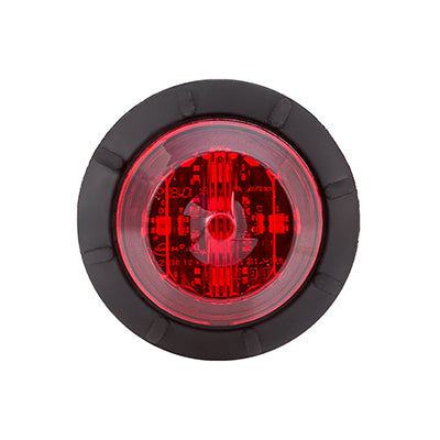 1.25" Round P2/P3/PC2 Clearance Marker Red, Wide Channel Grommet - Bulk Pack