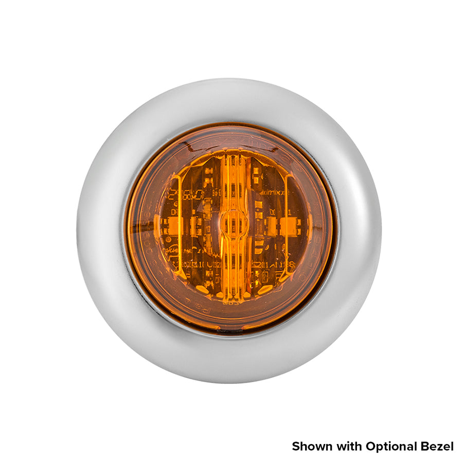 Amber Marker Clearance  3/4" Mounting 1.25" Round P2/P3/PC2