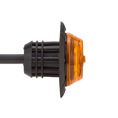 1.25" Round P2/P3/PC2 Clearance Marker Amber, Wide Channel Grommet - Bulk Pack