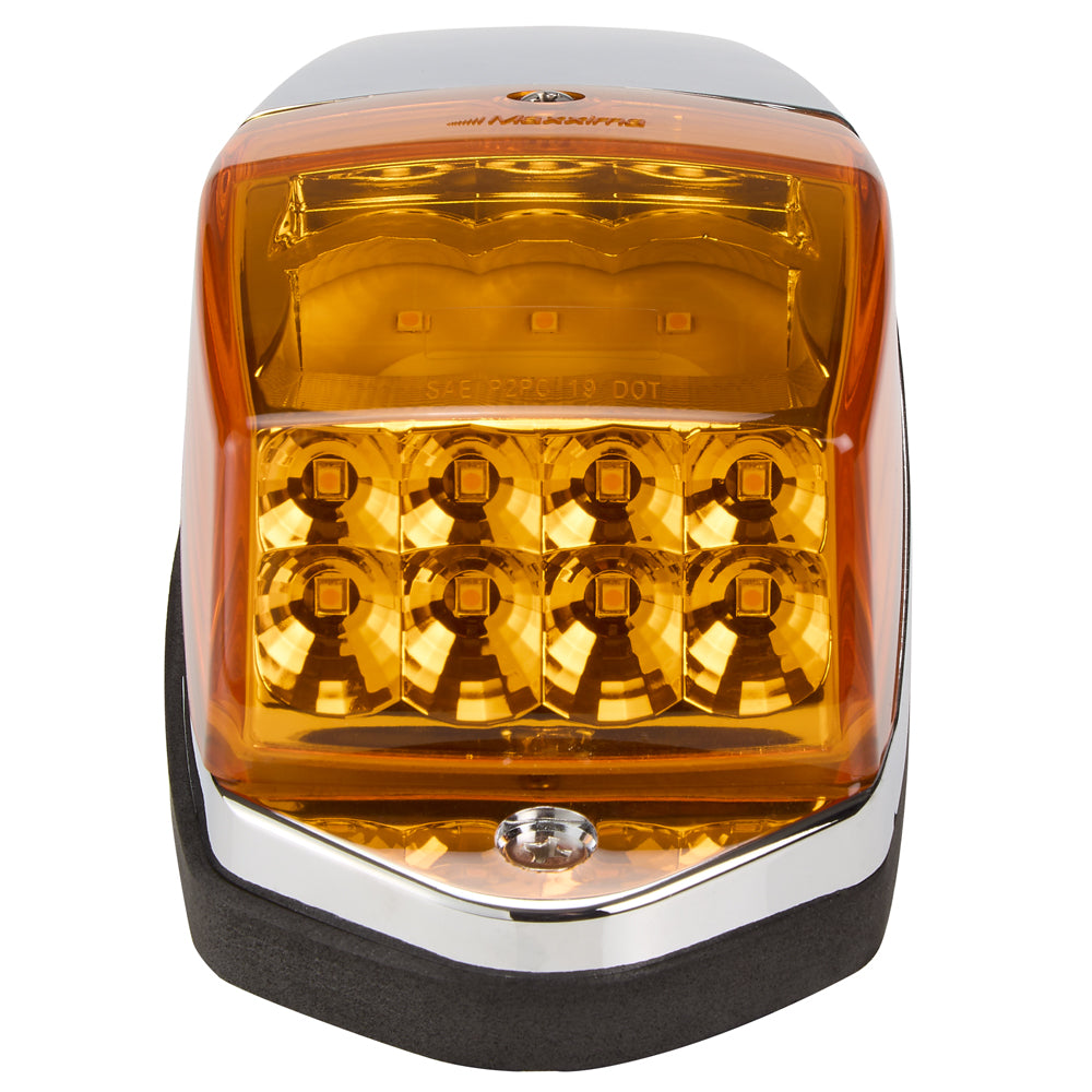 Cab Marker Amber / Amber Lens 17 LED Chrome Housing