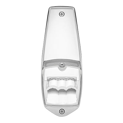 Cab Marker Amber / Clear Lens 17 LED Chrome Housing