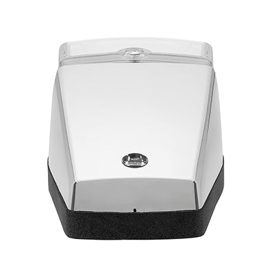 Cab Marker Amber / Clear Lens 17 LED Chrome Housing