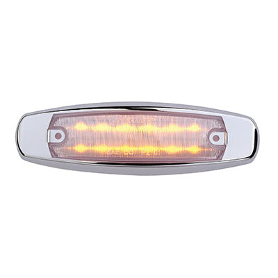 6" Clearance Marker -Amber/Clear-12LED