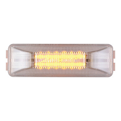 1"x4" Amber/Clear Clearance Light