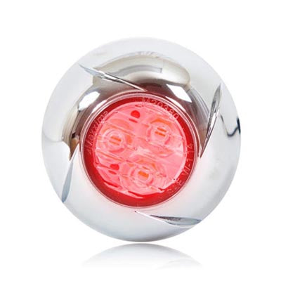 Micro Warning Light-Red/Clear-3LEDs