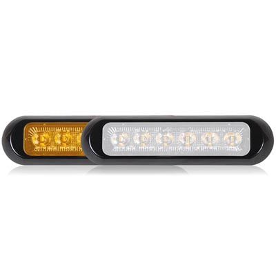 Thin Low Profile Warning Light-Amber/White