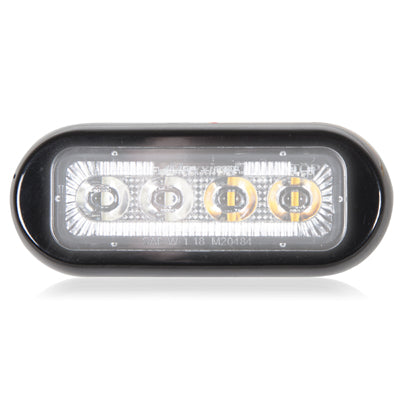 4 LED Surface Mount Warning Light-White/Clear