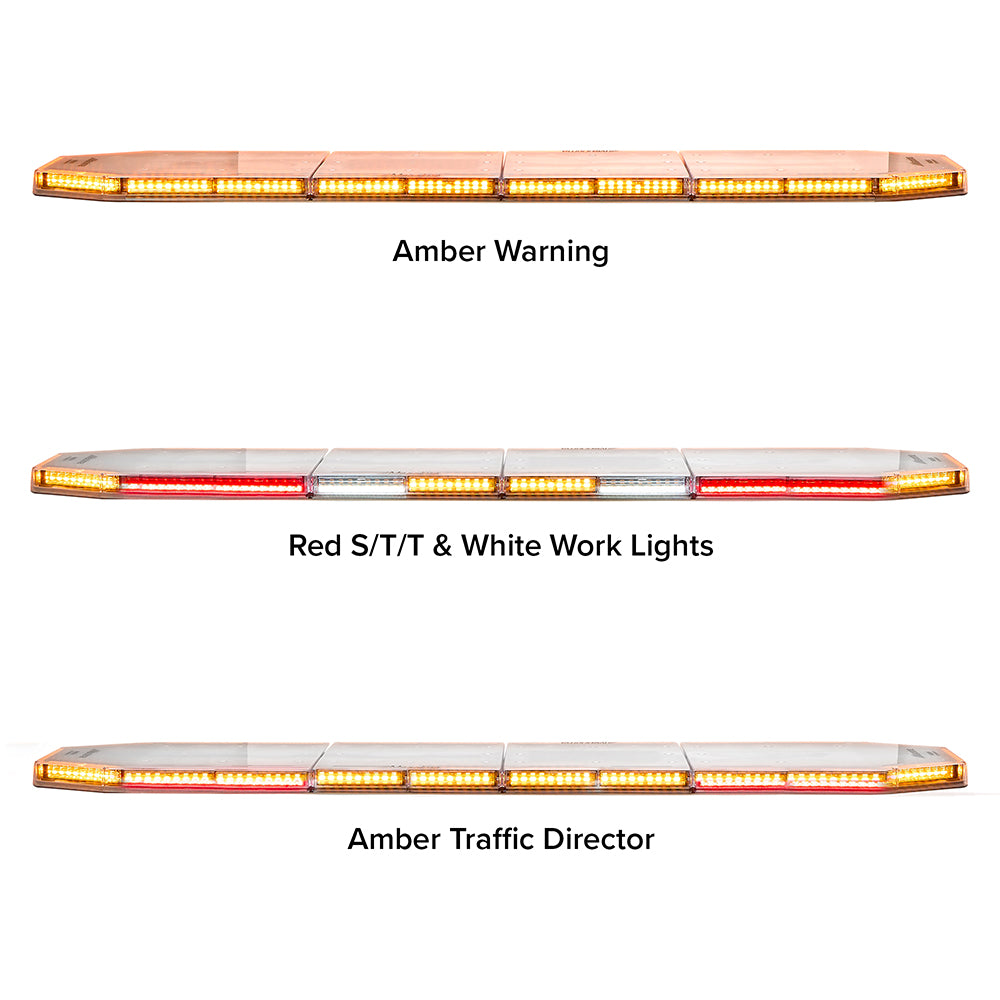 60" LED ELITE Light Bar, Amber with Work Lights, Stop/Tail/Turn, and Traffic Director