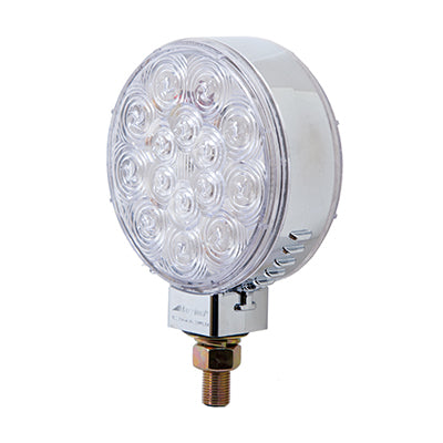 6" Double Face Pedestal Light-Red/Amber Clear Lens