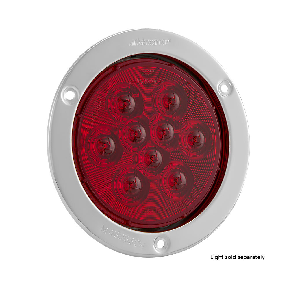 4" Round Chrome Stainless Steel Security Flange