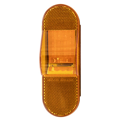 6" Oval Amber Side Turn With Reflector, Dry Fit Connector
