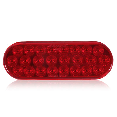 6" Oval Red Warning Light