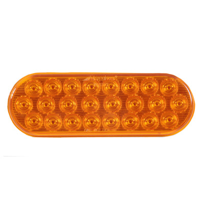 6" Oval Amber Warning Light