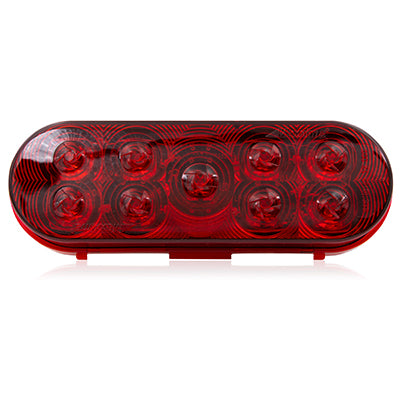 6" Oval Stop/Tail/Turn-Red-9LED