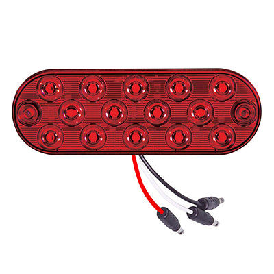 6" Stop/Turn/Tail-Red/Red-14LED