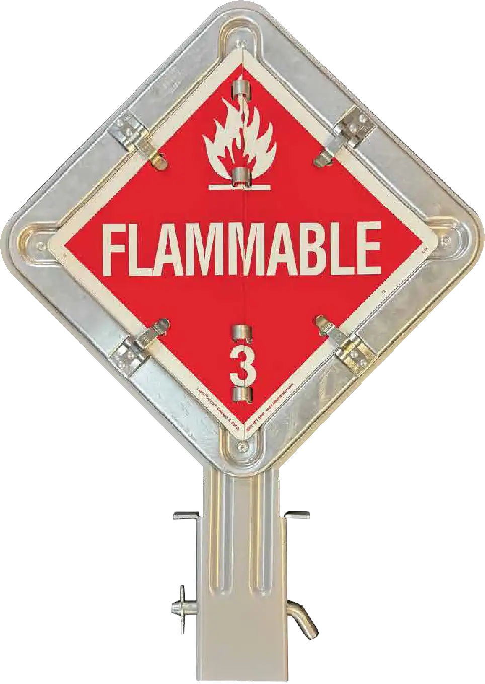 STAKE POCKET PLACARD HOLDER