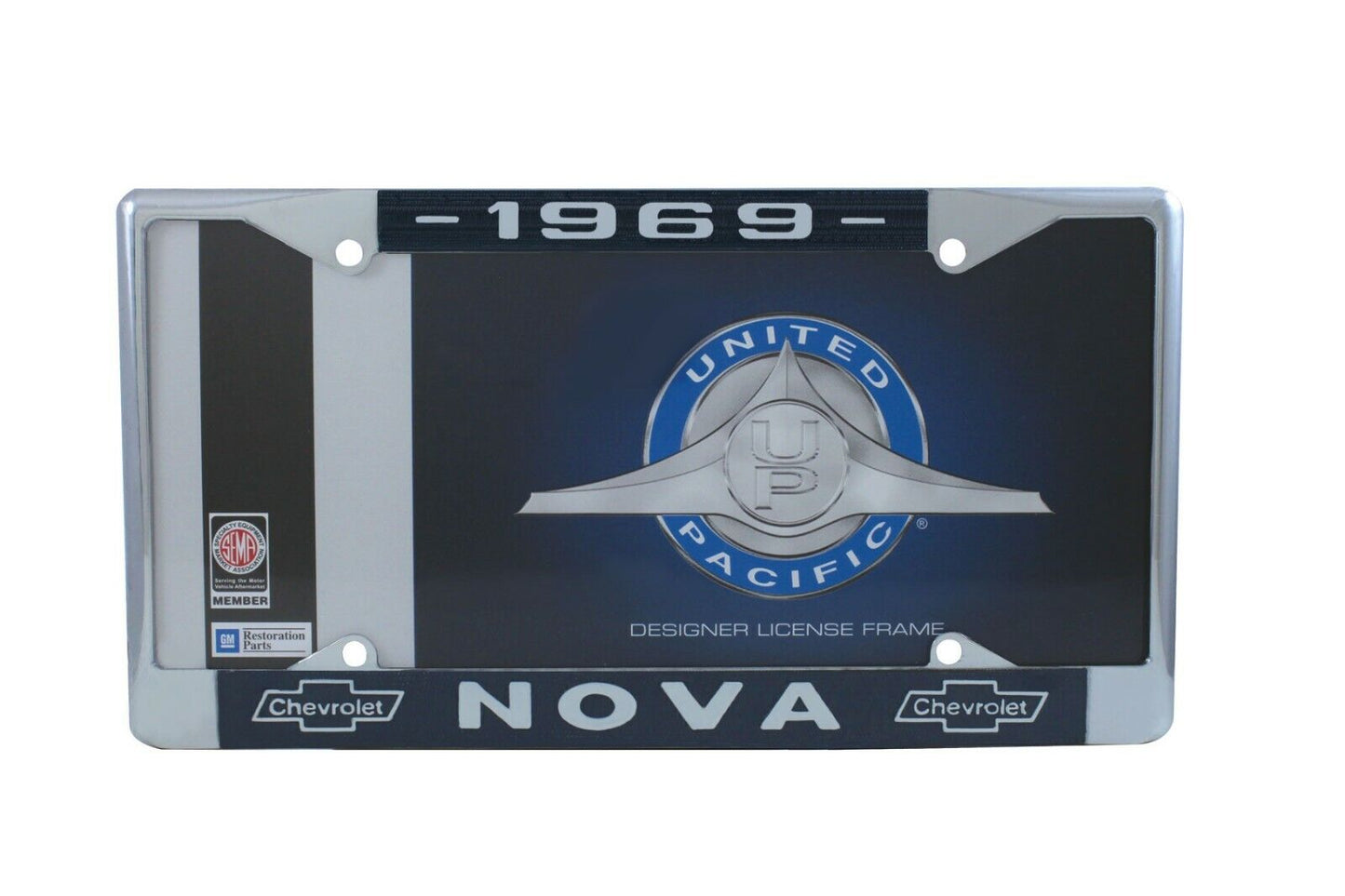Chrome License Plate Frame 1969 Chevy Nova