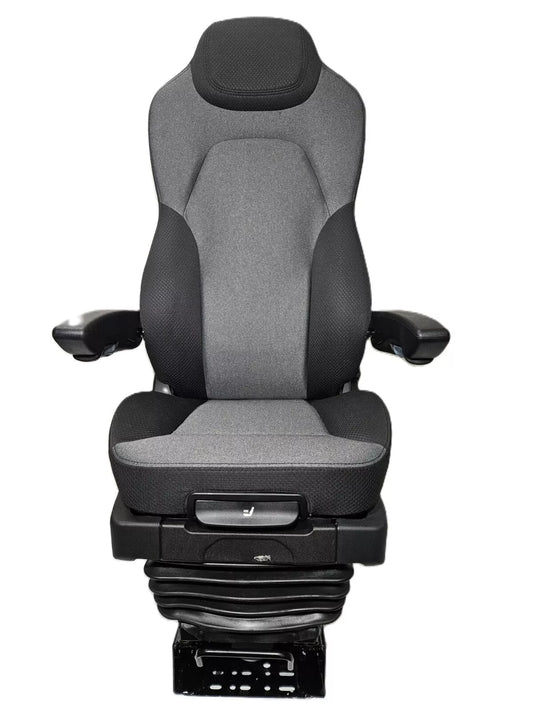 Gray Cloth/Black Leather Seat