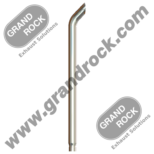 6" X 108" Chrome Stack Bull Hauler Reduced 5" ID Expanded Bottom