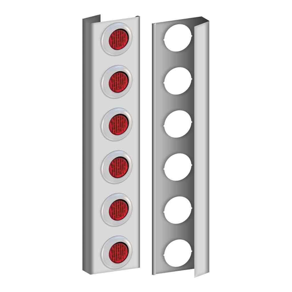 Peterbilt 389/388/379/378 Rear 15″ Standard Donaldson/Vortox Air Cleaner LED Light Bars (1987+) – 12 x 2″ Holes