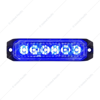 6 High Power LED "Competition Series" Slim Warning Light - Blue