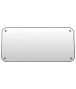 Stainless Steel 4X8 Riv.Mt Permit Panel