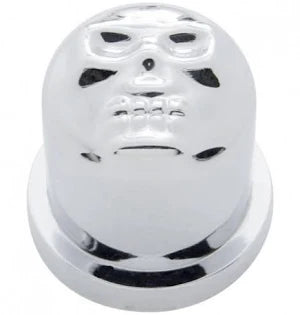 Chrome Skull Snapon Screw Cover