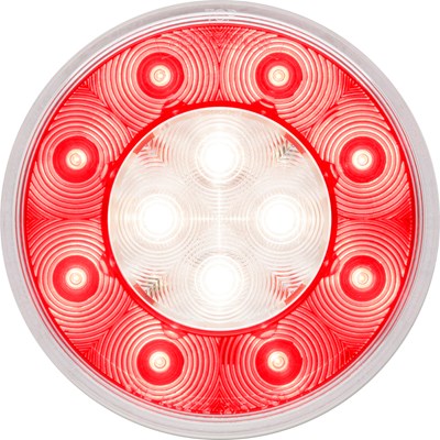 4" Round Fusion Stop Turn and Tail With Center Round Back Up