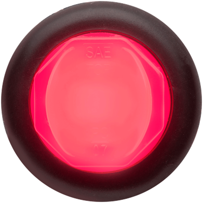 3/4" Red / Red GloLight 2 Function Marker / Turn