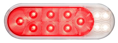 6" Oval Stop Turn Tail And Backup LED