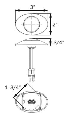 M3 Original LED Amber Clear Lens