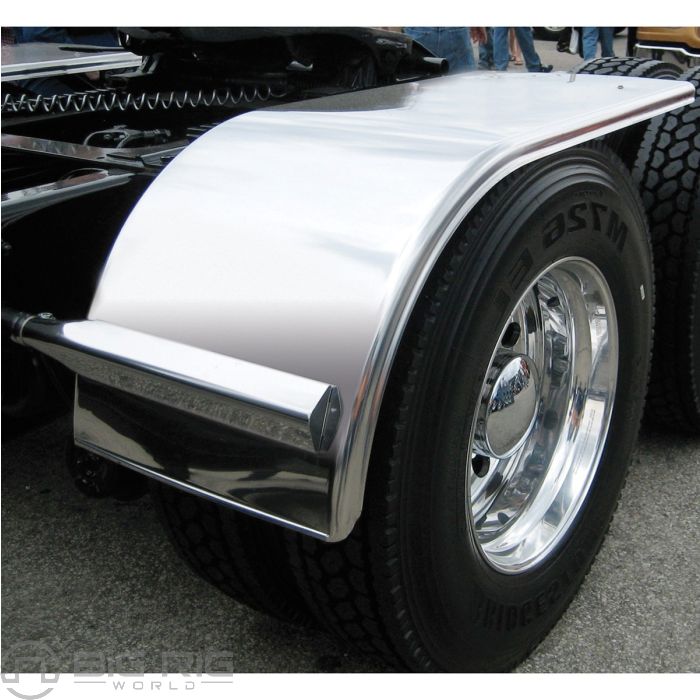 66" Smooth Half Fender 16Ga with Medium Duty Mount Kit