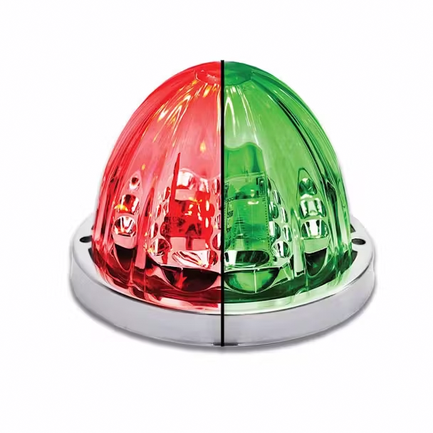 Star Burst Series Dual Revolution Watermelon Red LED Turn Signal And Marker Light