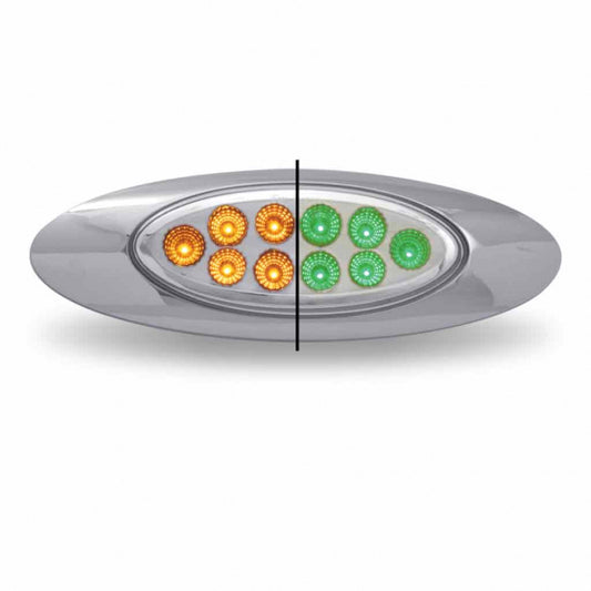 M1 Style Dual Amber/Green Marker 10 LED All in One Light