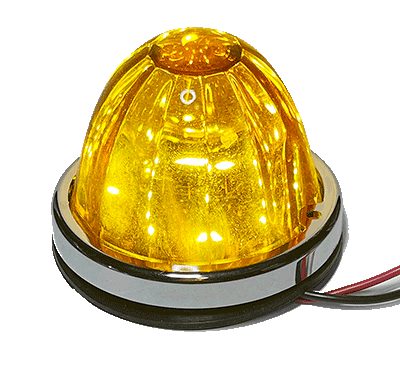 Valley Chrome Watermelon Glass Lens LED Light – Classic Style, Modern LED