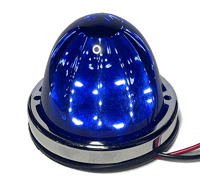 Valley Chrome Watermelon Glass Lens LED Light – Classic Style, Modern LED