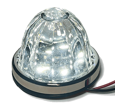 Valley Chrome Watermelon Glass Lens LED Light – Classic Style, Modern LED