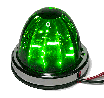 Valley Chrome Watermelon Glass Lens LED Light – Classic Style, Modern LED